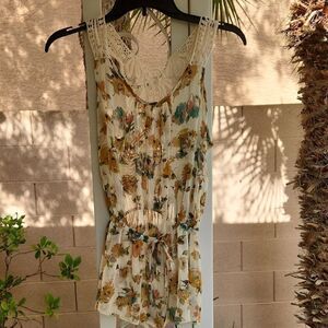Rue21 Womens Small Sheer Floral Lace Camisole